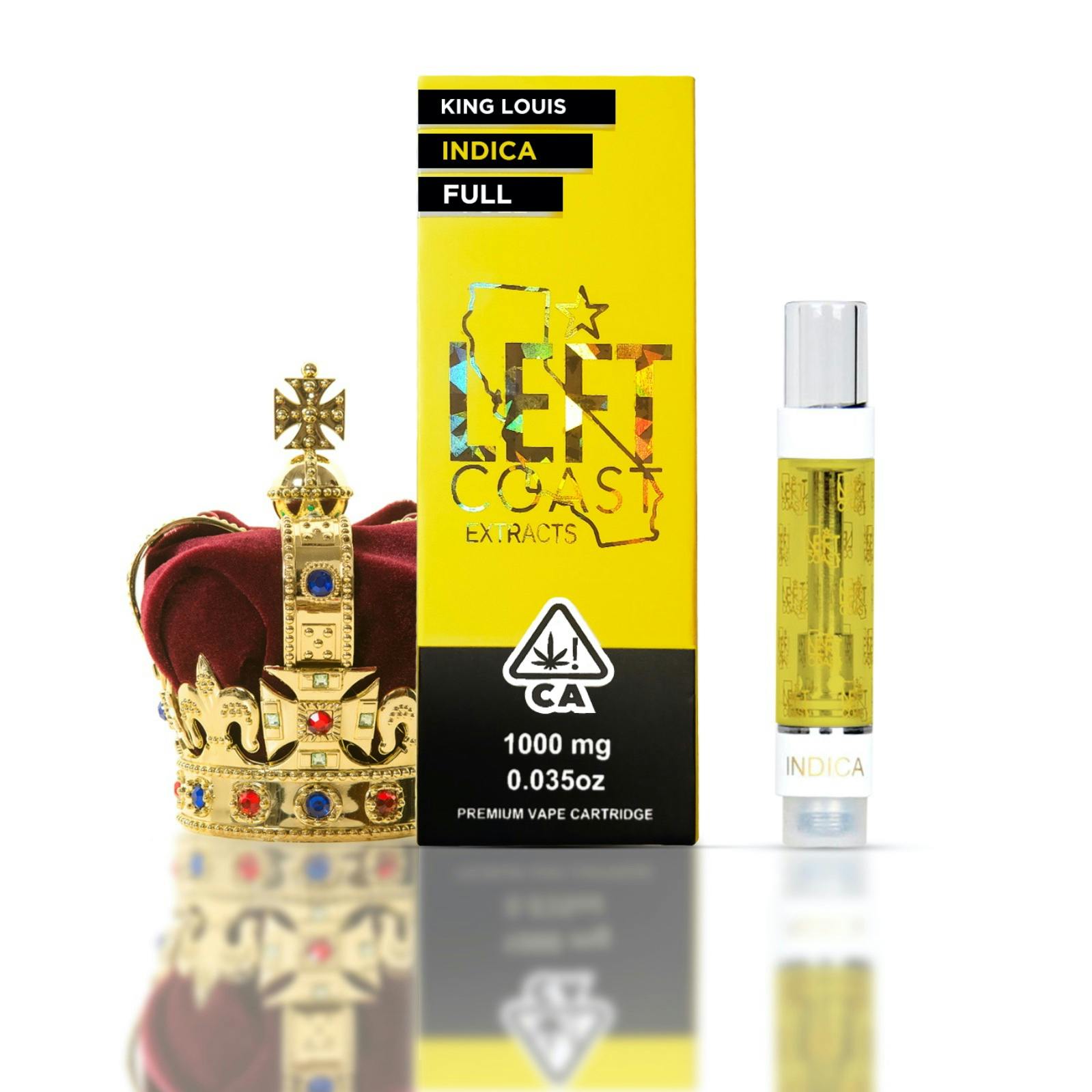 Left Coast Extracts King Louis XIII Cartridge Leafly